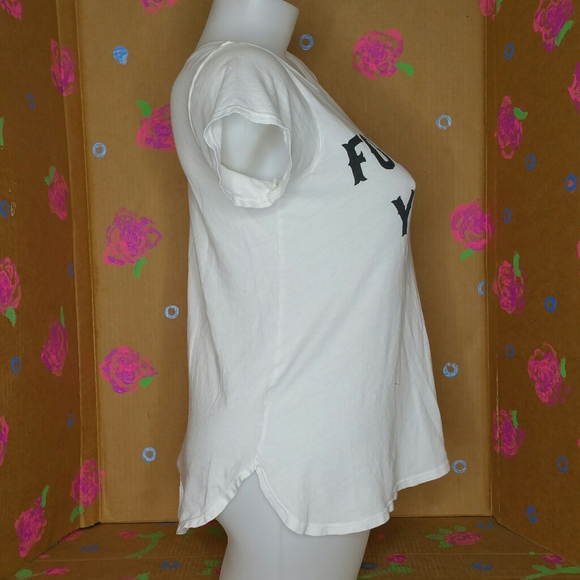 WILDFOX Forever Young White T Shirt Size XS - Picture 6 of 12